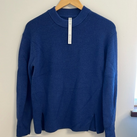 Lululemon Merino Wool Blend Ribbed Crewneck Sweater - Picture 1 of 7